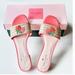 Kate Spade Shoes | Kate Spade Finefetti Flat Slide Sandals Strawberries Woven Raffia Pink | Size 8b | Color: Brown/Pink | Size: 8