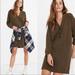 Madewell Dresses | Madewell Sweater Henley Dress Olive Green Small | Color: Green | Size: S
