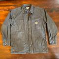 Carhartt Jackets & Coats | Carhartt Men's Rugged Canvas Fleece-Lined Shirt Jacket | Color: Gray | Size: M