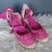 Coach Shoes | Coach Wedge Espadrilles | Color: Cream/Pink | Size: 9