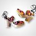 Free People Shoes | Free People Monaco Wooden Clogs Velvet Embroidered Pink Yellow Black Sz 8 | Euc | Color: Black/Pink | Size: 8