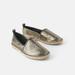 Zara Shoes | Nwt Zara Metallic Gold Espadrilles | Color: Black/Gold | Size: Various