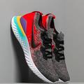 Nike Shoes | Nike Epic React Flyknit 2 Running Shoe Gray, Red | Color: Gray/Red | Size: 6bb