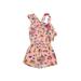 Betsey Johnson Romper: Pink Floral Skirts & Rompers - Kids Girl's Size 5
