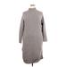 Universal Thread Casual Dress - Sweater Dress: Gray Dresses - Women's Size 2X-Large