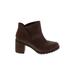 Clarks Ankle Boots: Brown Shoes - Women's Size 8 1/2