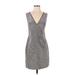 Express Cocktail Dress - Sheath: Gray Marled Dresses - Women's Size Small