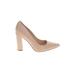 Marc Fisher LTD Heels: Pumps Chunky Heel Classic Ivory Print Shoes - Women's Size 8 - Pointed Toe