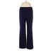 Peck & Peck Dress Pants - High Rise Boot Cut Boyfriend: Purple Bottoms - Women's Size 12