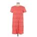 Maggy London Casual Dress - Mini High Neck Short sleeves: Orange Dresses - Women's Size 12