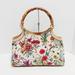 Gucci Bags | Auth Gucci Bamboo Flora White Light #117160g42b | Color: White | Size: W:14.17" X H:8.66" X D:5.51"