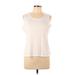 C9 By Champion Active Tank Top: White Activewear - Women's Size Large