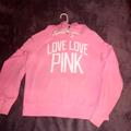 Pink Victoria's Secret Jackets & Coats | Large Victoria's Secret Pink Love Pink Bubblegum Pink Pullover Hoodie Ja | Color: Pink | Size: L