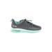 Sneakers: Athletic Platform Casual Black Color Block Shoes - Women's Size 9 - Almond Toe