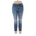 LC Lauren Conrad Jeans - Mid/Reg Rise: Blue Bottoms - Women's Size 16 Petite
