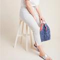 Anthropologie Pants & Jumpsuits | Anthropologie The Essential Capri Striped Trousers | Color: Blue/White | Size: 10