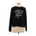 Banana Republic Factory Store Sweatshirt: Black Solid Tops - Women's Size Large