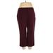 New York & Company Dress Pants - High Rise: Burgundy Bottoms - Women's Size 18