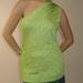 Ralph Lauren Sweaters | --*New W/ Tags!* Ralph Lauren One Shoulder 100% Silk Tank Top - Size Xl | Color: Green/White | Size: Xl