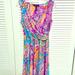 Ralph Lauren Dresses | Lauren Ralph Lauren Midi Dress | Color: Blue/Pink | Size: Xs