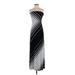 White House Black Market Casual Dress - Maxi: Black Graphic Dresses - Women's Size X-Small