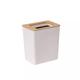 Kitchen Bin Waste Paper Bin Bedroom Trash Can Without Lid Large Capacity Home Living Room Kitchen Simple White Plastic Trash Can Bedroom Bin Office Bin (Color : B)