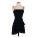 Princess Polly Casual Dress - Mini: Black Solid Dresses - Women's Size 2