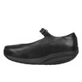 MBT SIRIMA 7 Women's Dress Flats. Walking Shoes That are Anatomical and Comfortable. Physiological Footwear for Comfort and Stability with a Curved Sole. Leather Ballet Flats with Rocker Sole. Black