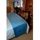McAlister Textiles Soft Velvet Duck Egg Blue Bed Runner For Single Double & King Size Beds - 50x255cm - 20x100 Inches Matt Velvet Range