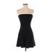 Divided by H&M Cocktail Dress - Party Open Neckline Sleeveless: Black Dresses - Women's Size 4