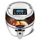 Air Fryer Oven Stove French Fries Machine 8 Liters Oil-Free Air Healthy Fryer Household Automatic Stir Fry Visual Multi-Function Fries Machine Oven Electric Fryer, Adjustable Temperature Contr needed