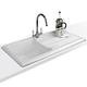 Astini Canterbury 100 Bowl Gloss White Ceramic Kitchen Sink & Colonial Tap