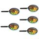 BESTonZON 5pcs Dollhouse Frying Pan Pretend Play Pans Mini Pan Model Play Food Miniature Cooking Pot Kitchen Play Pan Utensils Cooking Toys Food Model Toy Models Resin Child Ornaments Steak