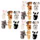 BESTonZON 18 Pcs Plush Bang Bracelet Huggers Slap Bracelet Plush Snap Bracelets Animal Slap Bracelets Snow Leopard Slap Bracelets Giraffe Slap Bracelet Toys Plush Toy Wrist Pp Cotton