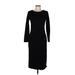 J.Crew Casual Dress - Sweater Dress: Black Solid Dresses - Women's Size 8