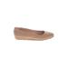 Kelly & Katie Flats: Tan Solid Shoes - Women's Size 9 - Round Toe