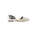 TOMS Flats: Silver Print Shoes - Women's Size 8 1/2 - Almond Toe