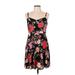 Old Navy Casual Dress: Black Tropical Dresses - Women's Size Large Petite