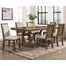 Furniture of America Agio Transitional Brown 7-Piece Expandable Dining Table Set