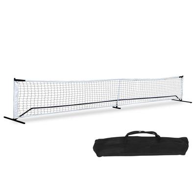 Portable 22FT Pickleball Tennis Net For Outdoor Nylon Sports W/Carry Bag Metal