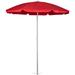 Textiles Hub Outdoor Canopy Sunshade Beach Umbrella 5.5', Small Patio Umbrella, Beach Chair Umbrella, (Navy Blue) Metal in Red | Wayfair