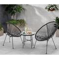 Kozart 3 Piece Patio Bistro Conversation Set w/ Side Table | Wayfair ALQ-CH2399