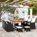 NYBusiness Rectangular 10 - Person Outdoor Dining Set | Wayfair SH42531R