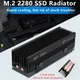 COOLLEO M.2 2280 SSD Dissipatore di calore con cuscinetto termico 14,8 W/MK 2 tubi di calore Radiatore per unità a stato solido per dispositivo di raffreddamento SSD M.2 NVMe 2280