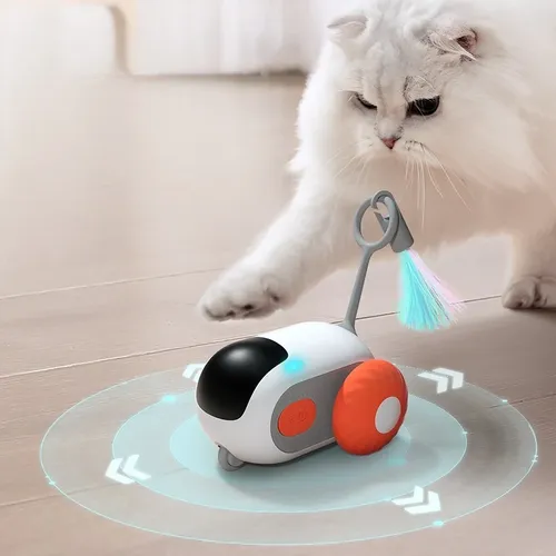 Fern gesteuertes intelligentes Katzen spielzeug 2 Modi automatisch bewegliches Spielzeug auto für