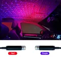 Romantico LED Car Roof Star Night Light Projector Atmosphere Galaxy Lamp USB lampada decorativa regolabile Car Interior Decor Light