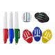 Golf Ball Linie Clip Liner Marker Stift Triple Linie Blau Rot Vorlage Ausrichtung Marks Werkzeug