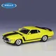 Welly 1:24 1970 Ford Mustang Boss 302 Legierung Rennwagen Modell Druckguss Metall Sportwagen