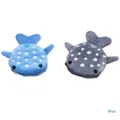 L5YC-Porte-monnaie baleine bleue lunatique pour femme portefeuille à fermeture éclair en peluche