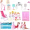 Meubles de maison en plastique pour Barbies table de lit chaise livres outils accessoires de